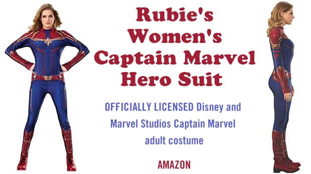 Captain Marvel Female Woman Costume Suit
