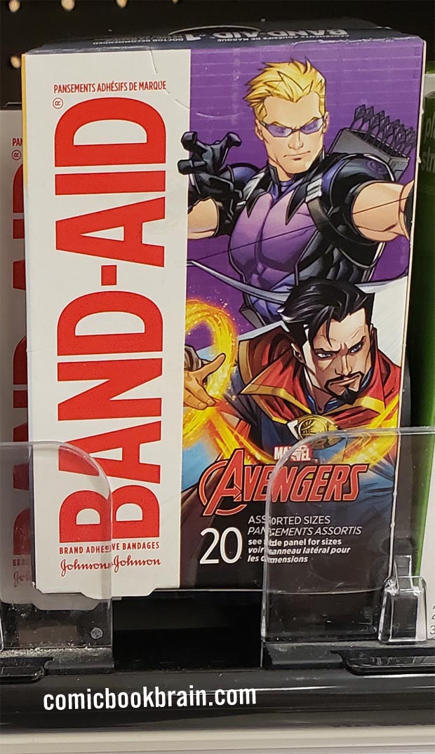 Avengers Band Aids with Hawkeye and Dr Strange