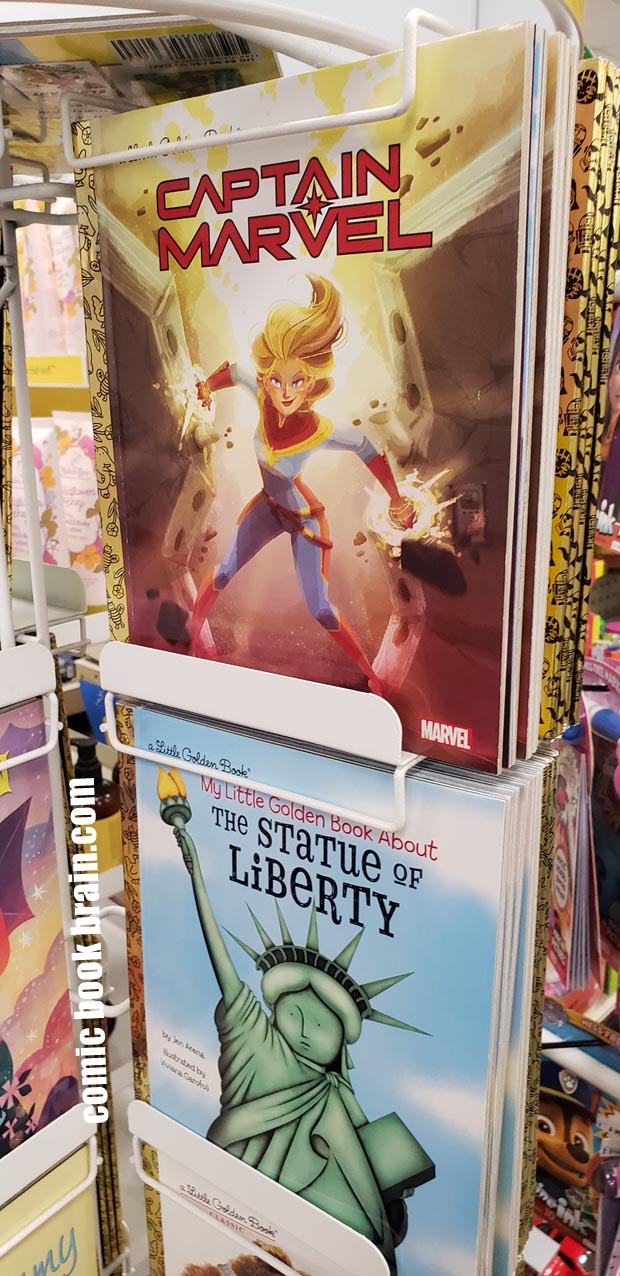 click to enlarge - Captain Marvel Childrens Golden Book at a pharmacy