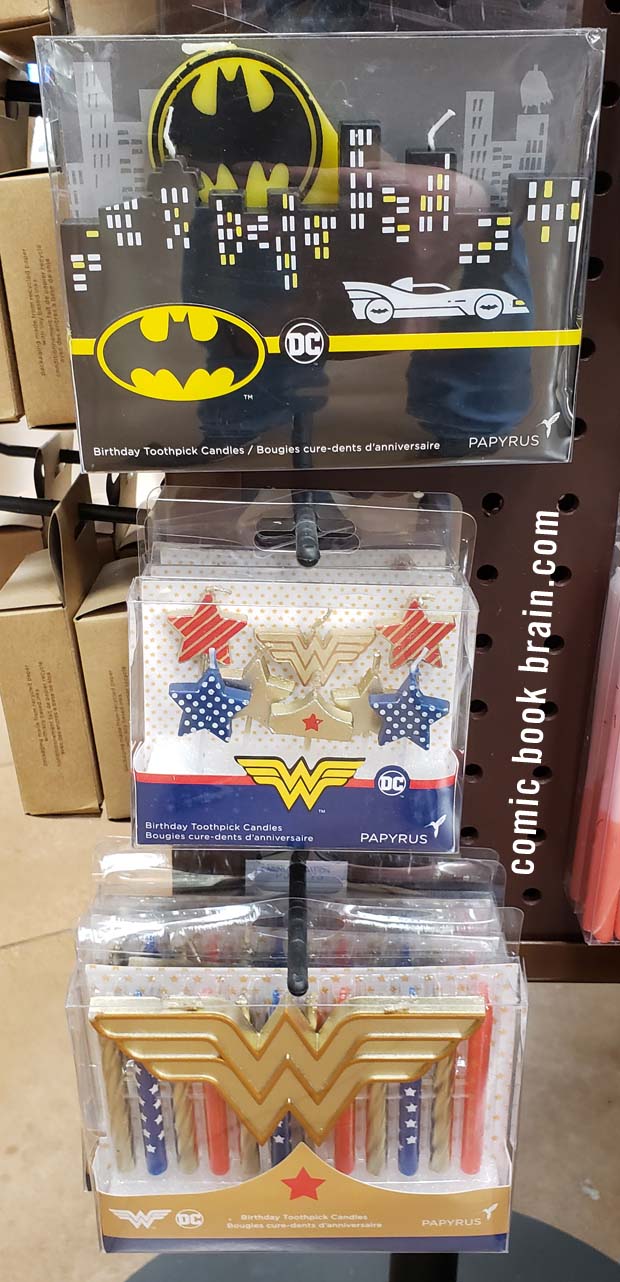 Candles for Batman and Wonder Woman