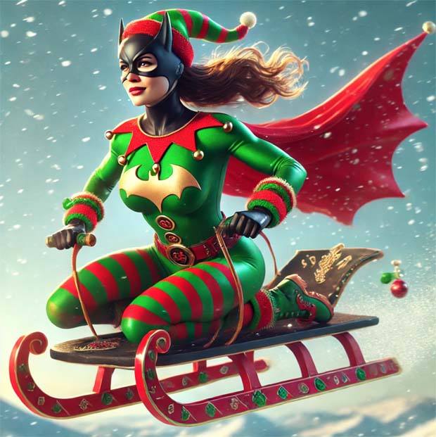 Bat themed Superhero Elf