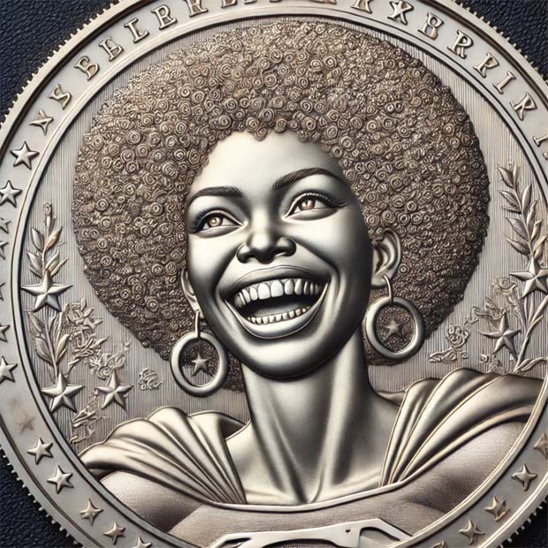 Afro Superhero Coin