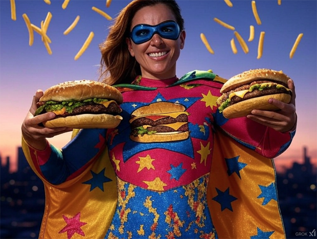 Cheeseburger Superhero 1