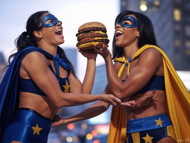 Cheeseburger Superhero 8