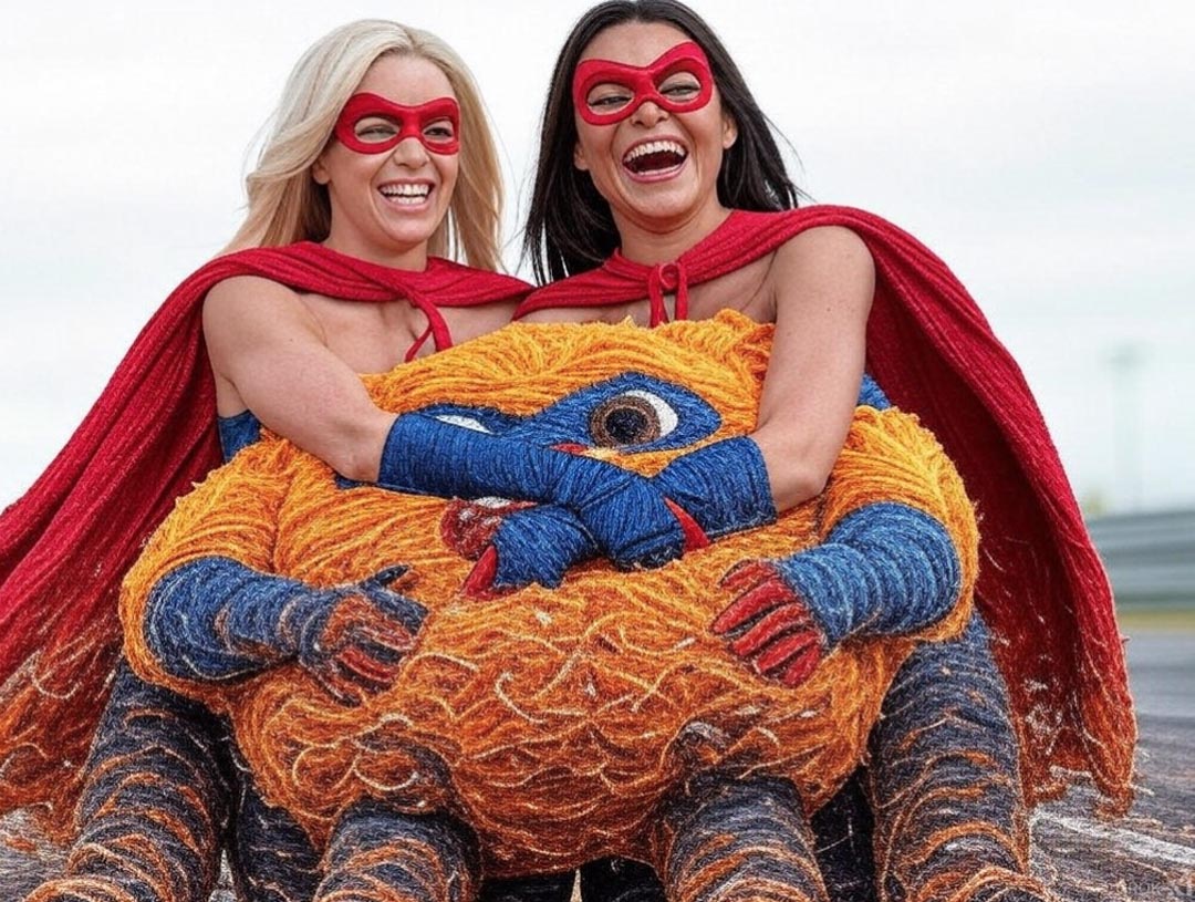 Disturbing yarn  and Super women