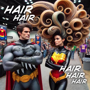 Hair of the superheroes