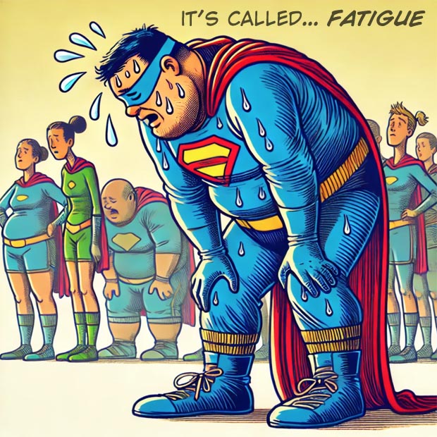 Its called superhero fatgiue