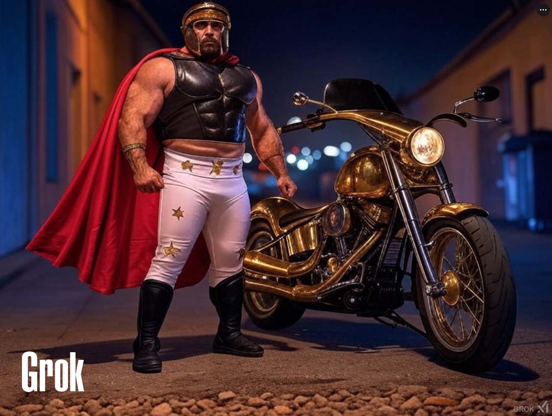 Roman Legionaire Motorcycle Superhero