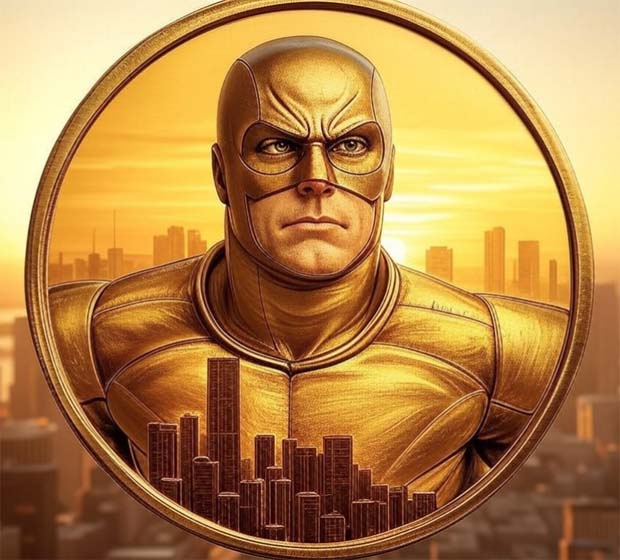 Superhero Man Coin