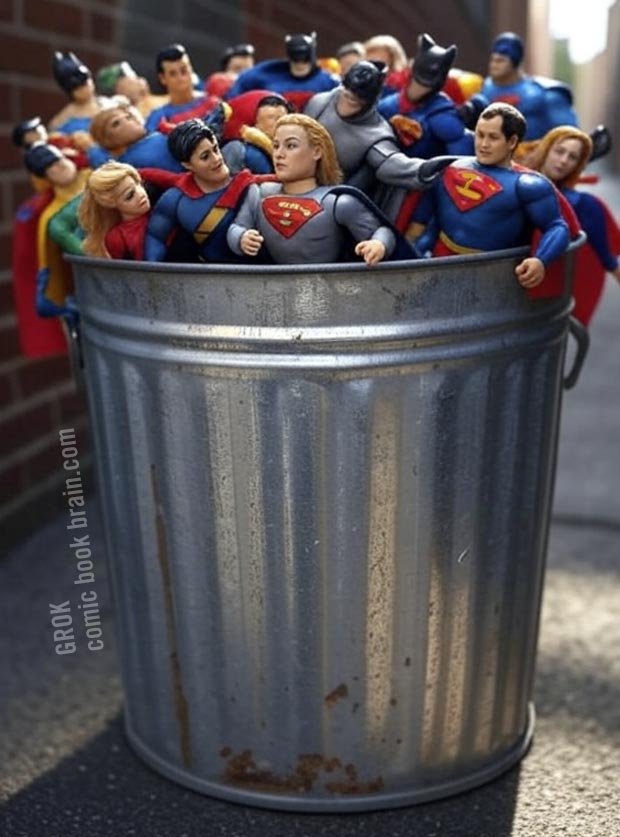 Action Figure Trash Can