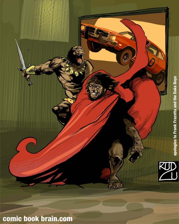 Frank Frazetta Man Aped