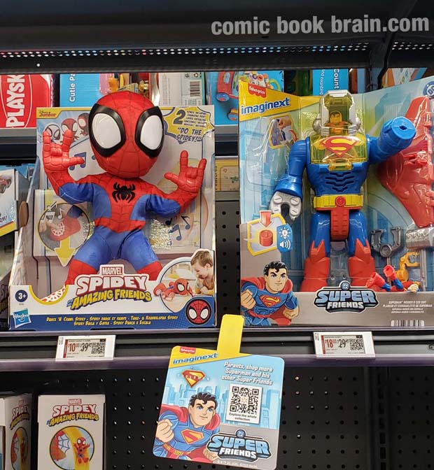 Superman and Spidey Toys