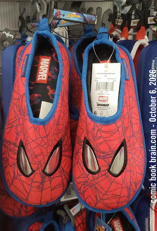 These are Spidey Slippers at Walmart