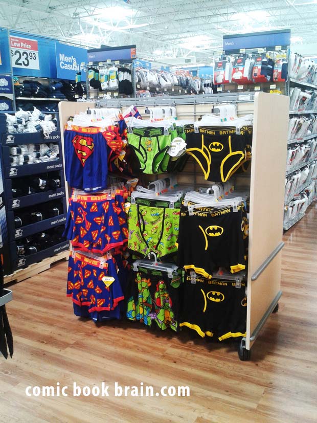 Superhero Underwear Display