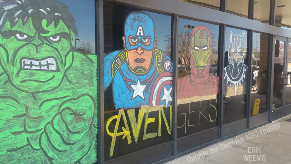 The Avengers outside the Carmike Movie Theatre in Midlothian Virginia AMC Theaters