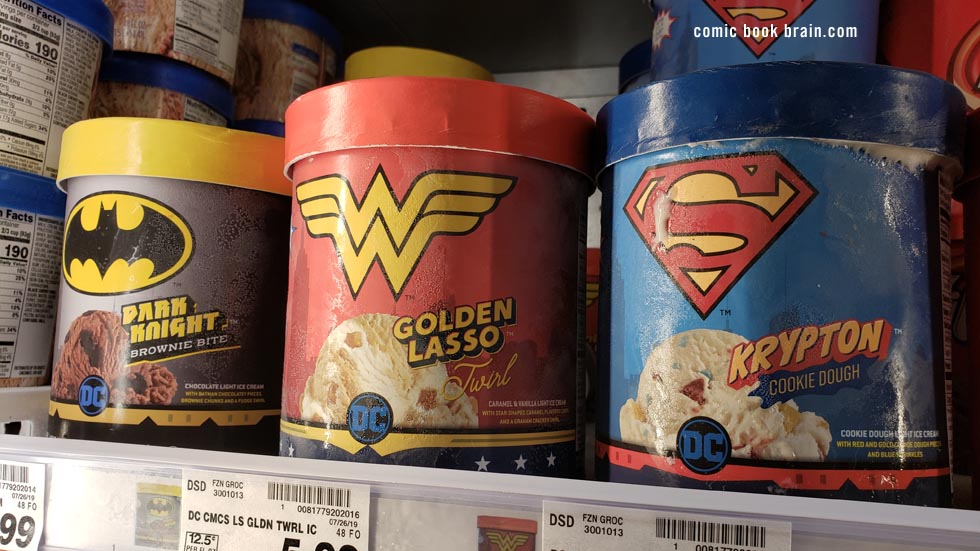 Triple Ice Cream Batman and Wonder Woman and Krypton