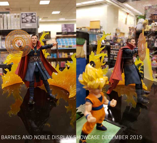 Doc Strange Figures in show case at Barnes and Noble