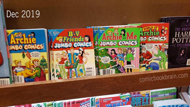 Archie HO HO on the racks at Barnes and Noble - Christmas December 2019