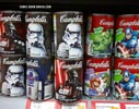 Cans of Star Wars and Captain America