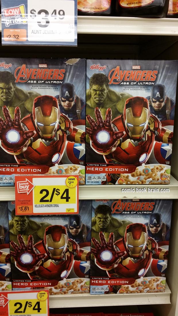 Avengers Age of Ultron Kellogs Hero Edition Cereal
