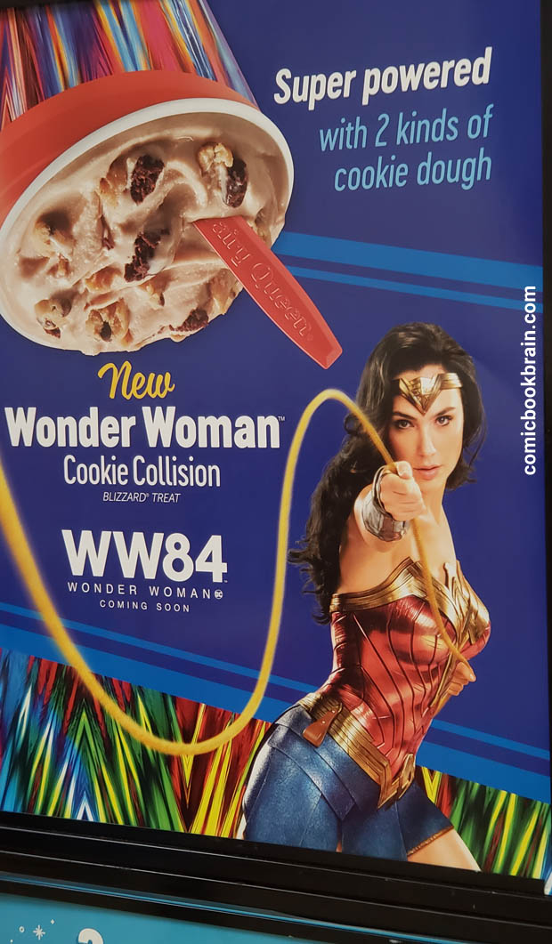 Wonder Woman - Two kinds of cookie dough - cookie collision Blizzard ice cream