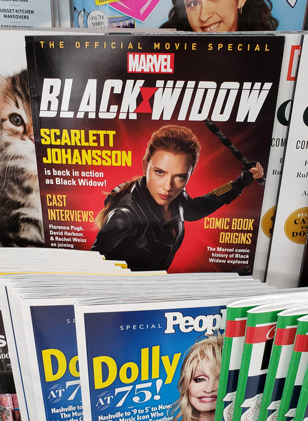 Black Widow Scarlett Johansson magazine