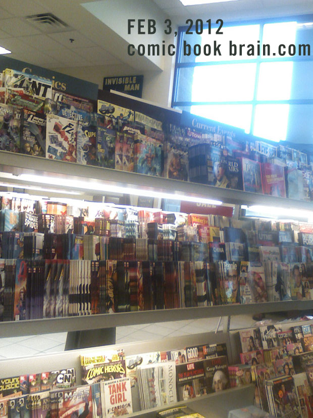 Comic Book Display at Barnes and Noble