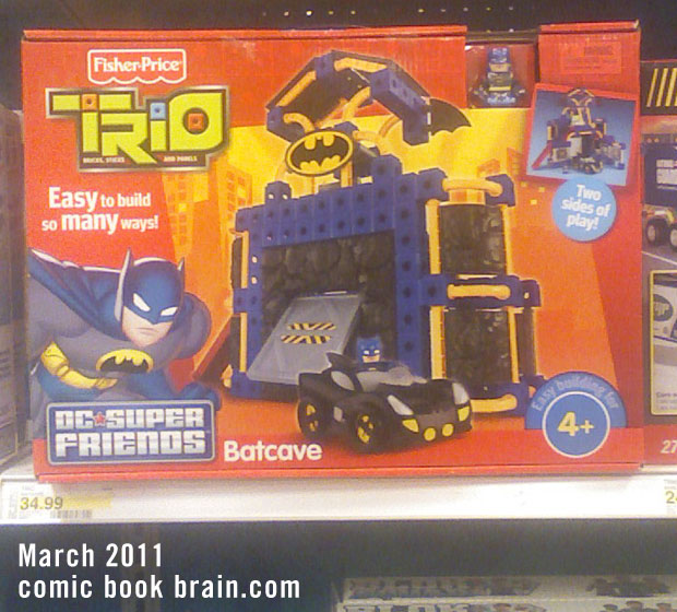 Trio DC Superfriends toy batcave
