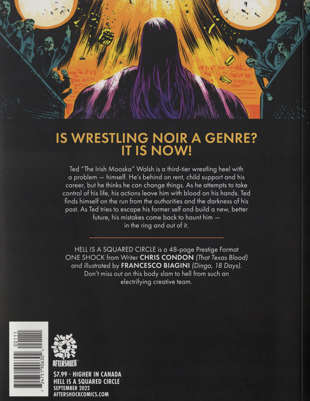 Back Cover art from Hell is a Squared Circle from AfterShock