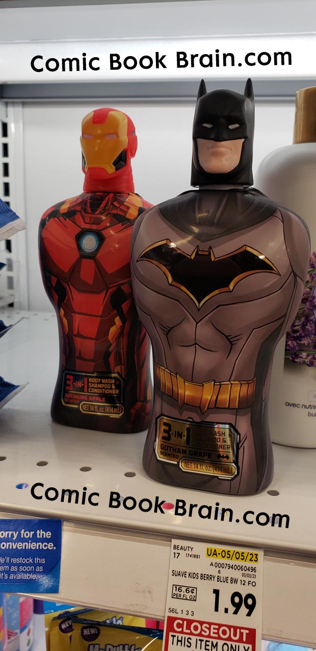 Iron Man and Batman Body Wash Shampoo three in one