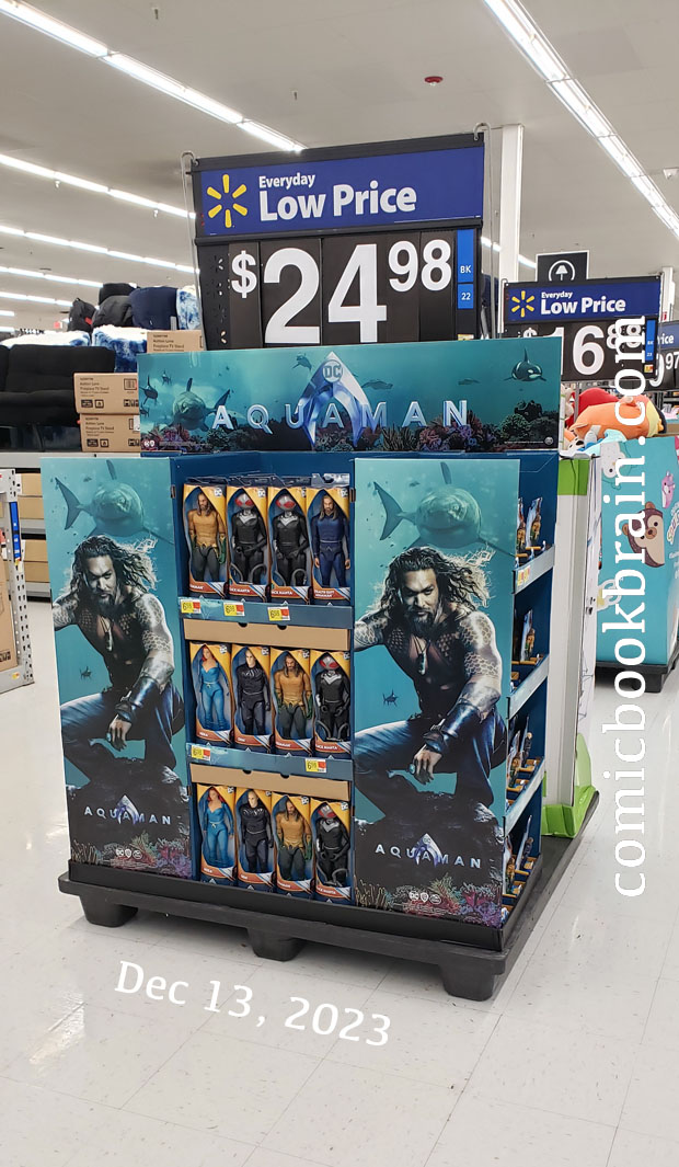 Aquaman Display Walmart December 2023