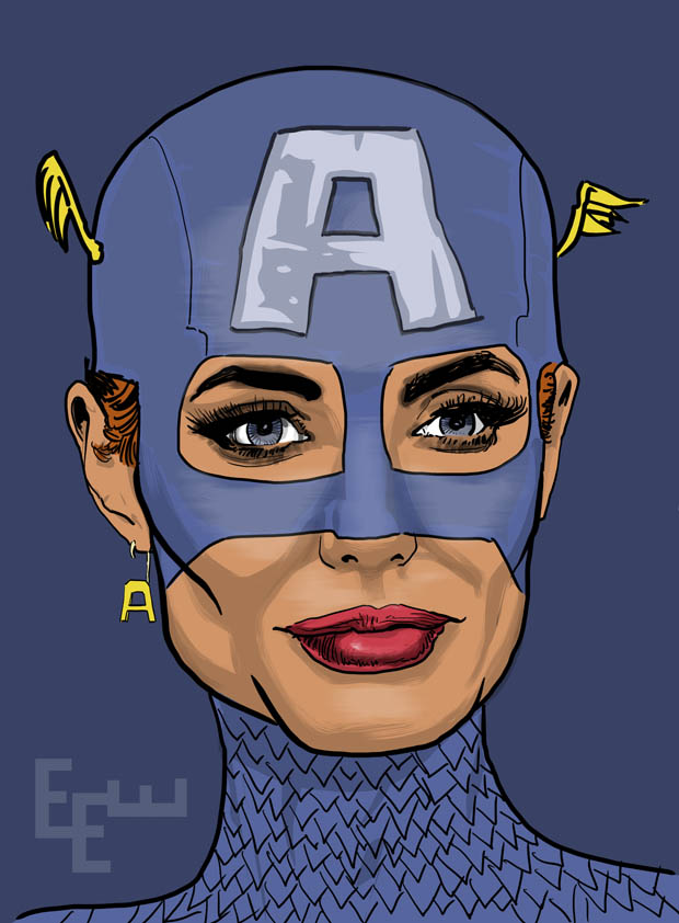 Angelina Jolie Captain America