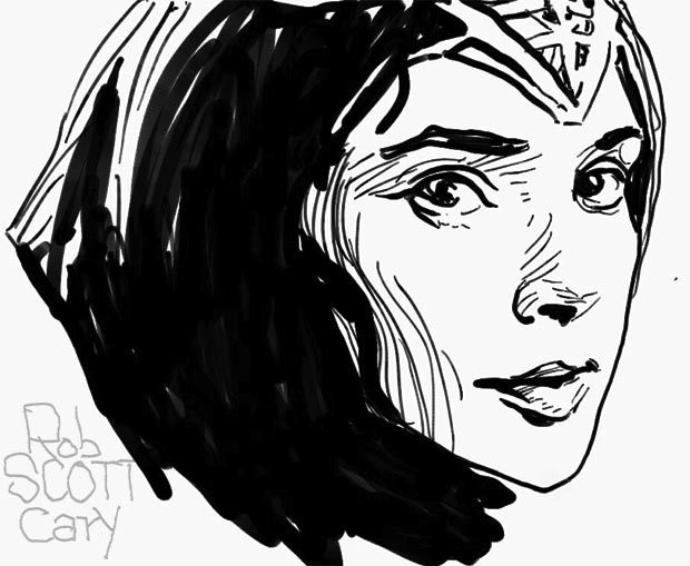 Gal Gadot Art by Robert Scott Cary