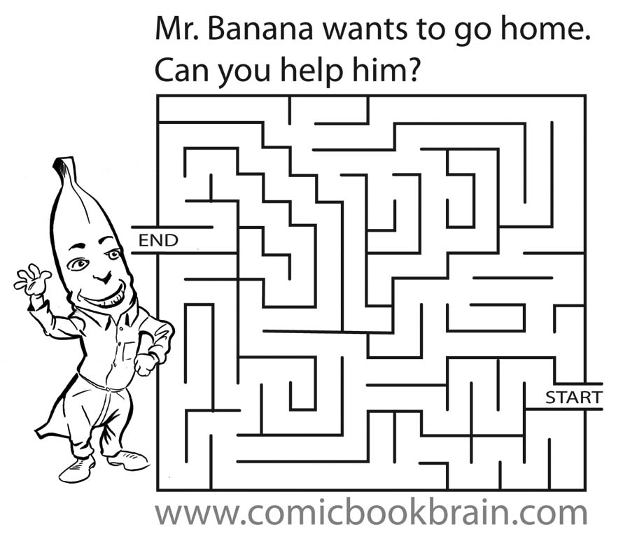 Mr Banana Maze for kids